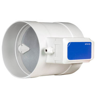 Circular motorised damper