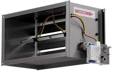 Rectangular measuring and control station