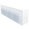 AG300W - Aluminium bar grille for wall mounting without flange