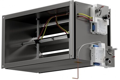 Rectangular measuring and control station