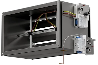 Rectangular measuring and control station