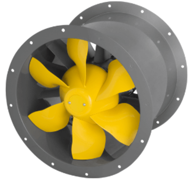 Axialine tube fan frequency controllable