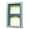 Aesthetic smoke evacuation shutter for ceiling mounting.