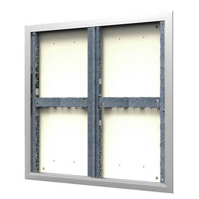 Aesthetic smoke evacuation shutter for ceiling mounting.