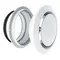 White plastic adjustable valve