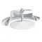 White plastic adjustable valve