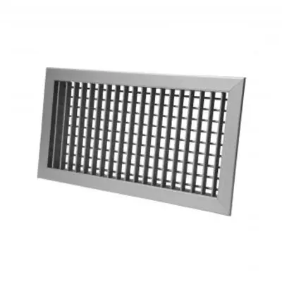 Aluminium supply grille with adjustable blades, 20 mm pitch