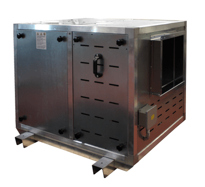 Belt driven double inlet box fan