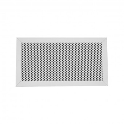 Perforated face return grille