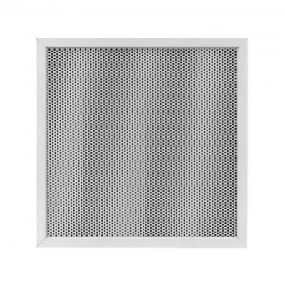 Perforated panel diffuser with frame
