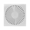Circular fixed swirl diffuser