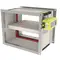 Explosion protected fire damper for use in zone 1,2 (gas) and zone 21,22 (combustible dust).