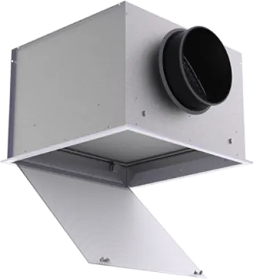 Exhaust diffuser with perforated plate