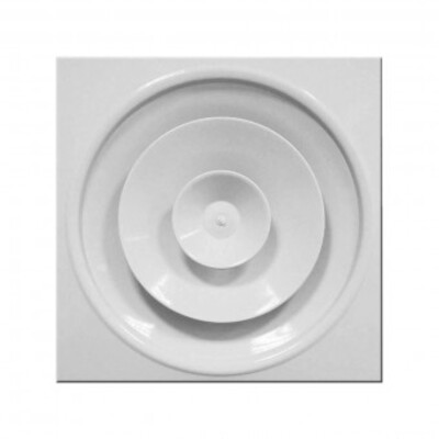 Circular diffuser with adjustable cones