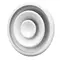Grada International Circular diffuser with adjustable air pattern