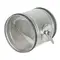Round VCD throttle valve in galvanized steel for manual use 