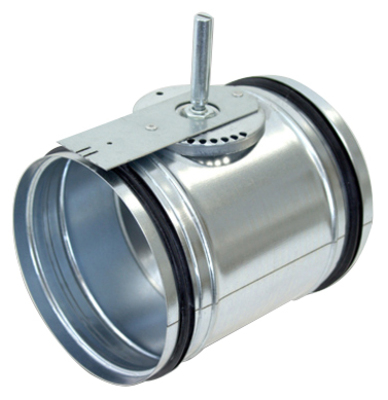 Round VCD throttle valve with console for motor adjustment