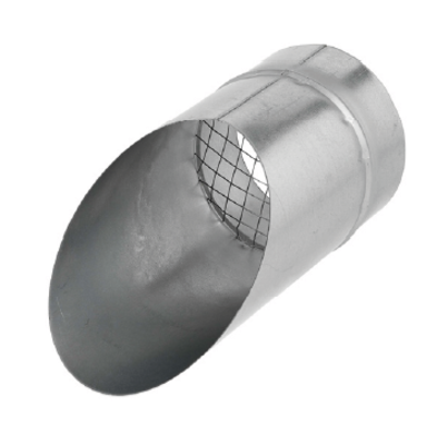 Duct terminal 45° with mesh