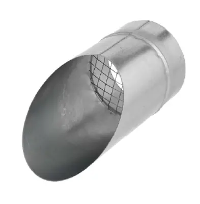 Duct terminal 45° with mesh