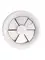 Ceiling diffuser for room heights from 4 to 10m.