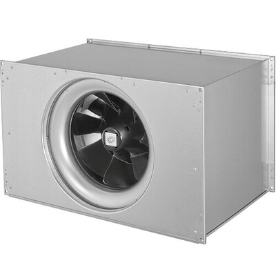 Duct fan sound optimized with ETALINE diagonal fans, voltage controllable