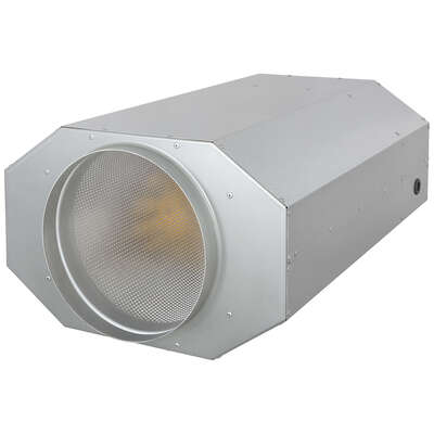 Tube fan with silencer