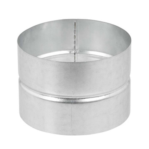Galvanized steel connection pieces for fittings, without rubbersealing