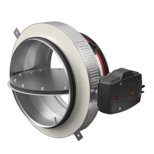 CRS60 - Clapet coupe-feu circulaire pour montage en saillie et déporté