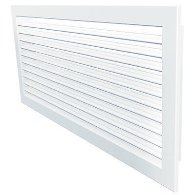 Grada International Steel exhaust grille with fixed vanes