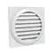 Plastic louvred grille