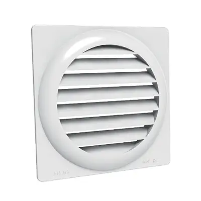 Plastic louvred grille