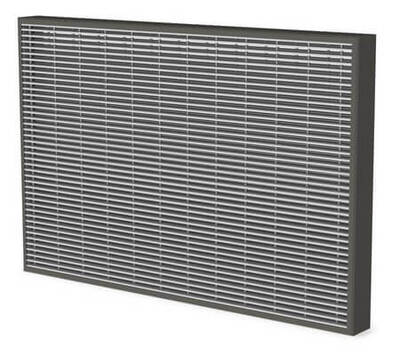 Rectangular linear bar grill 120' fire resistance