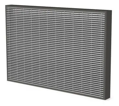 Rectangular linear bar grill 120' fire resistance