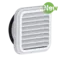 Plastic louvred grilles