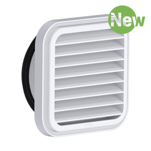 Plastic louvred grilles