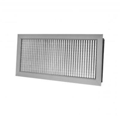 Square-grid grille with 13 × 13 mm pitch