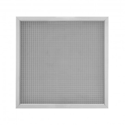 Egg-crate return grille for 595 × 595 mm false ceilings