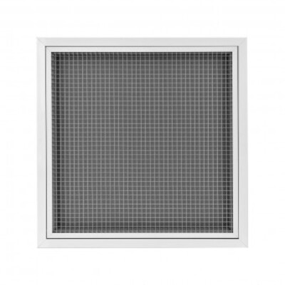 Egg-crate filter grille with click system for false ceilings