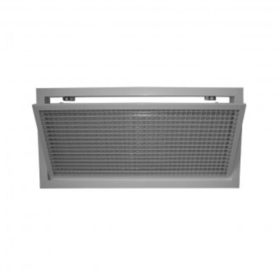 45° egg-crate filter grille with click system