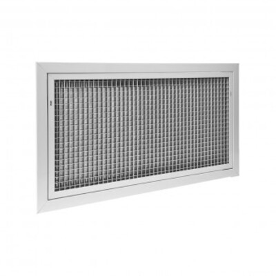 Egg-crate filter grille with click system