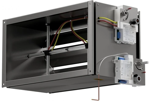 Rectangular measuring and control station