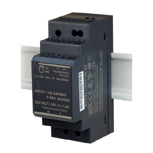 DIN rail power supply module