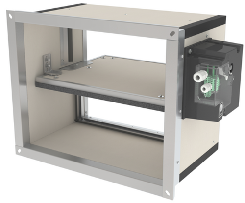 Rectangular Smoke evacuation damper