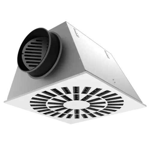 WT350 - Square steel swirl diffuser