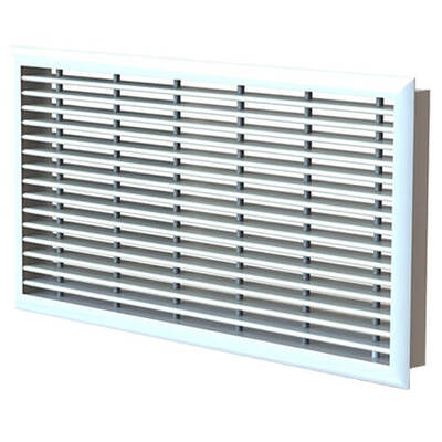 The finishing frame GzKF can be placed as finishing for the installation opening of the Gz60 grills.