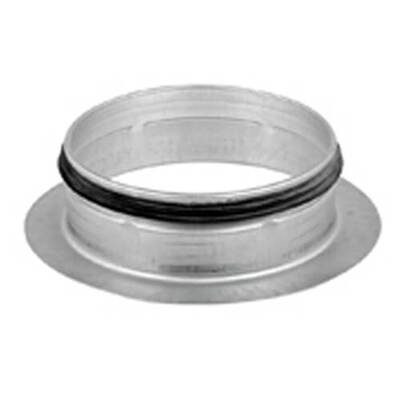 Straigth branche of 90° in galvanized steel with rubber sealing