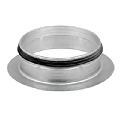 Straigth branche of 90° in galvanized steel with rubber sealing
