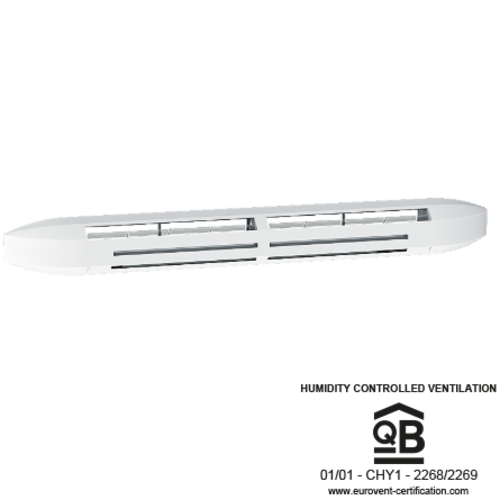 Acoustic humidity-controlled air inlet