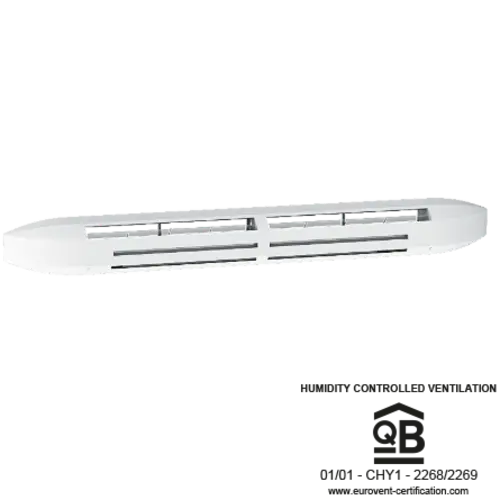 Acoustic humidity-controlled air inlet
