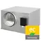 Tube fan fully insulated with EC motor